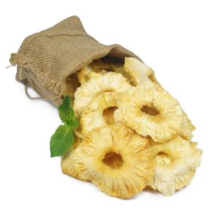 Dried pineapple (unsweetened)